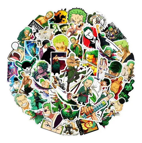 Roronoa Zoro - Conjunto De 50 Adesivos / Decalques | MercadoLivre