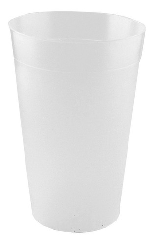 Eco Vaso Plástico Natural 1 Litro Fiestas X 12 U. 