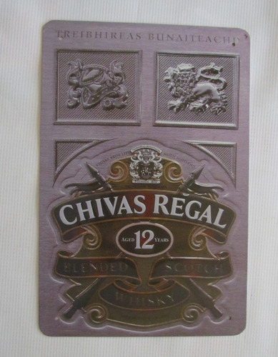 Poster Anuncio Cartel Whisky Chivas Regal Decoracion Bar 