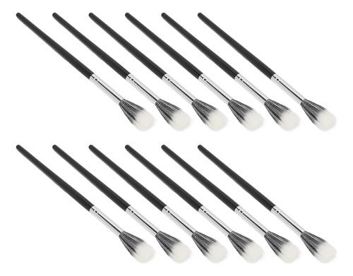 Juego De Brochas Punteadas, 12 Piezas, Cerdas Suaves, Portát