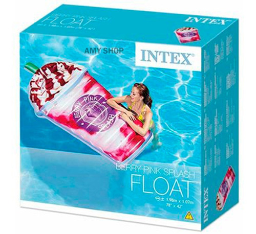 Flotador Inflable Forma Malteada Fresa 198cm 58777 Intex