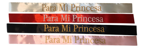 Liston Con Frases Ideal Para Tus Regalos O Ramos De Flores Rojo Negro Rosa Blanco Para Mi Prinsesa