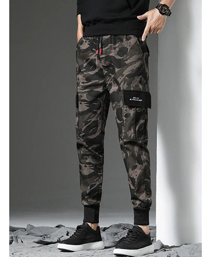 Pantalón Tipo Chándal Militar Para Hombre  Modelo Cargo  Mod