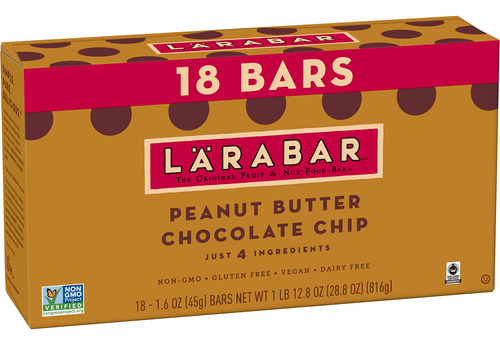 Larabar Chocolate Con Mantequilla De Mani, Barra Vegana De F