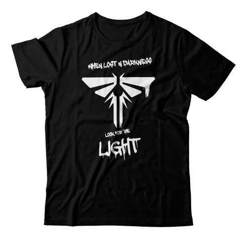 Remera Negra - The Last Of Us - Unisex - Algodón - Infantil 