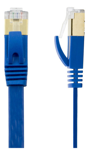 Cable De Red N/abuhbo Bub-cat7-flt-25ft-blu Color Azul / Patchwork