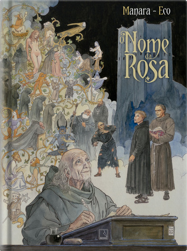 O nome da rosa - Graphic Novel (Vol. 1), de Milo Umberto; Manara. Editora RECORD - GRUPO RECORD, capa mole, edição 1 em português, 2023