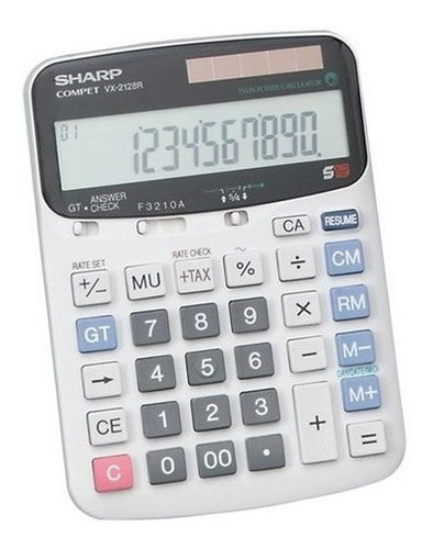 Sharp (r) Vx-2128r Display Calculator