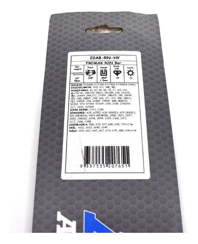 Espada 20 PuLG Husqvarna 61, 268, 272, 365, 372