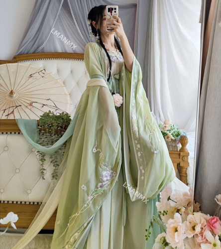Conjunto Hanfu Hanfu Tradicional De Talla Grande Para Mujer