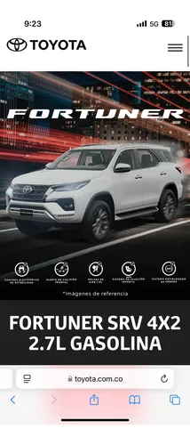 Toyota Fortuner 2.7 Srv At