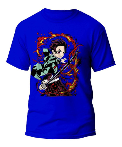 Polera Anime Tanjiro Kimetsu No Yaiba Demon Slayer