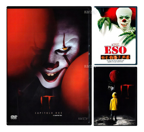 Eso It 1990 + 2019 , Todas Las Versiones 3 Peliculas Dvd