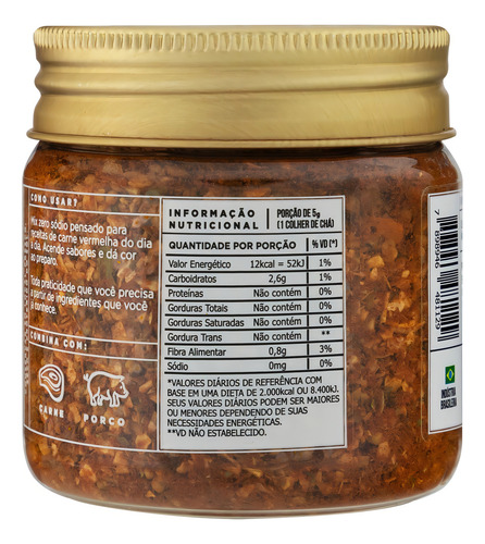 Condimento para Carne Zero Sódio BR Spices Fit Pote 90g