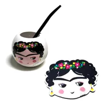 Comprar Acabajo Deco Set Mate Jalisco: Mate Frida Kahlo Y Posataza