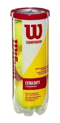 Tubo Pelotas X 3 Wilson Tenis Championship E. Duty Tyttennis