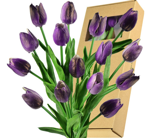 Flor Artificial Tulipane Siente Real Tacto Ideal Como Ramo