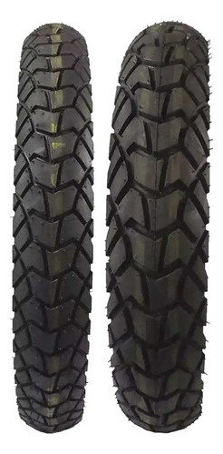Conjunto Pneu 120/80-18 + 3.00-21 Sahara/ Xre 300 Lander 250