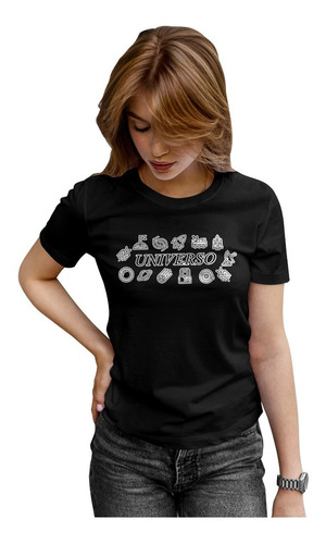 Playera Sublimada De Mujer De Naves Espaciales Retro Vintage