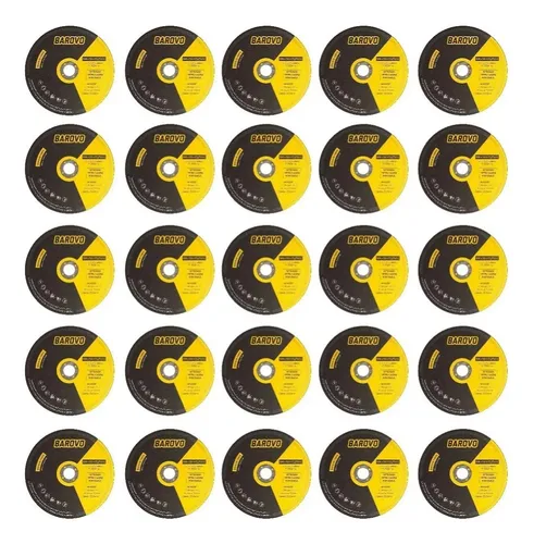 comprar 25 Disco Corte Amoladora 7´´ 180mm X 1.6mm Metal Acero Inox Color Amarillo y Negro