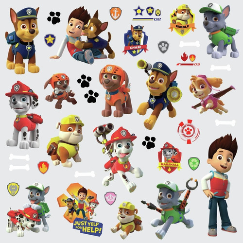 Vinil Decorativo Stickers Paw Patrol Para Habitaciones