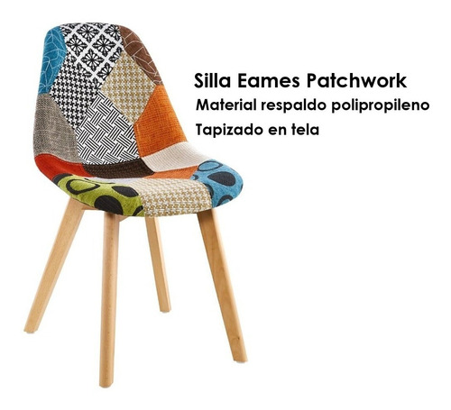 Silla Eames Patchwork Vintage Multicolor