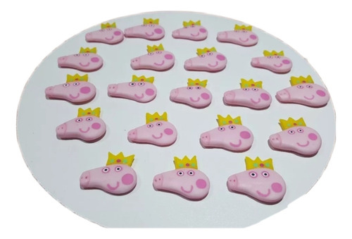 Apliques Porcelana Fría Peppa Pig X 10 Unidades