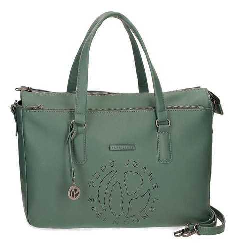 Pepe Jeans Bolsa Adaptable Para Laptop Color Verde