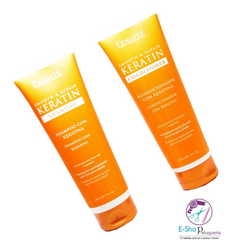 Shampoo Y Acondicionador Keratin Fidelité Antifrizz