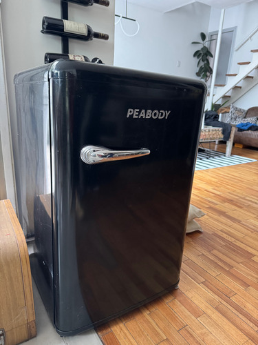 Heladera C Freezer Bajo Mesada Vintage Retro Peabody Plateado (Usado)