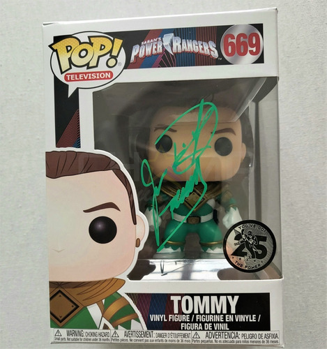 Funko Pop Autografiado Jason David Frank Power Rangers Tommy