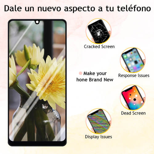 Lzhipx Pantalla Lcd Para Samsung Galaxy A31 A315 Sm-a315f Sm-a315f/ds A315g Con Marco