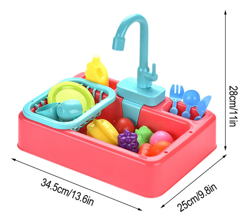 Juguetes Para Fregadero De Cocina Con Agua Corriente, 19 Pie