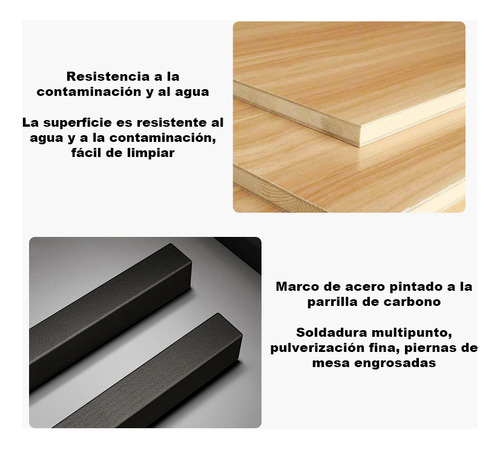 Escritorio Negro Doble Cara Con Almacenaje Interno Y Externo Heaimo