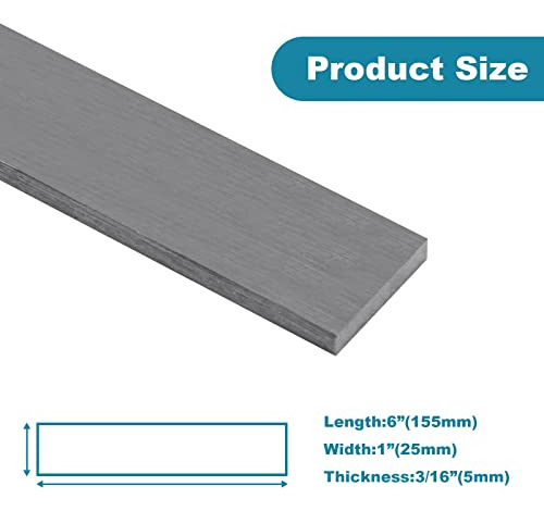 Barra Plana De Acero Inoxidable 3/16 X 1 X 6 Fabrica...