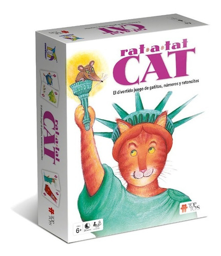 Juego De Mesa Cartas Rat A Tat Cat Gatos Y Ratones Top Toys