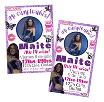 Comprar Kit Imprimible Y Digital Invitacion Tini Cumple Editab Canva