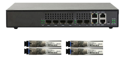 Epon Olt De 4 Puertos De Fibra Epon Xpon Onus Con 4 Piezas D