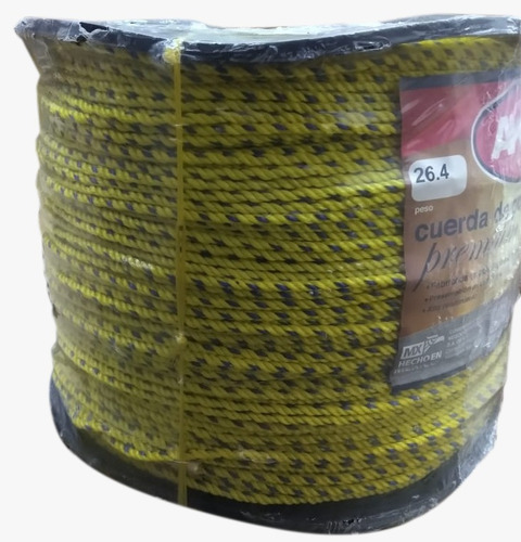 Cuerda Polipropileno Premium 6mm 1/4 Rollo 26kg Akron 44-56