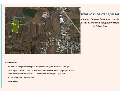 Se Venden 27,500 M2 Metros De Terreno 