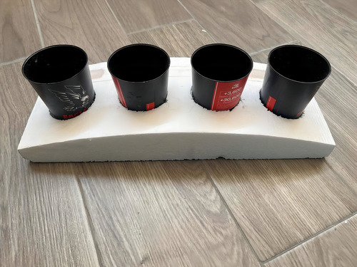 Portavasos Repartidor Uber Eats Didi Food Rappi Unicel Color Blanco