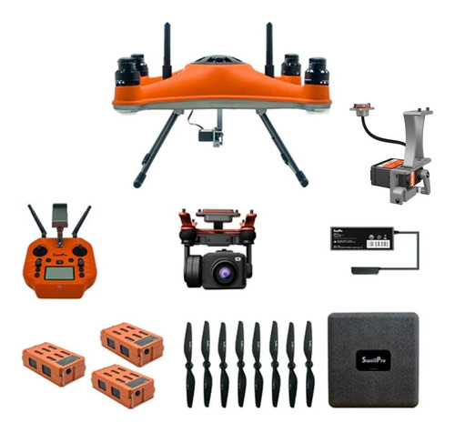 Swellpro Splashdrone 4 Dron Pesca 4.4 Lbs Carga Util 3 Eje