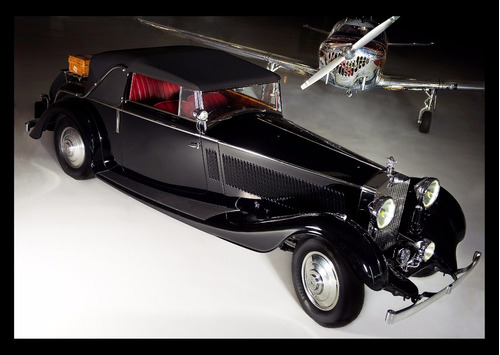 Rolls-royce Phantom 2 Coupe 1935 Cuadro Enmarcado 45x30cm