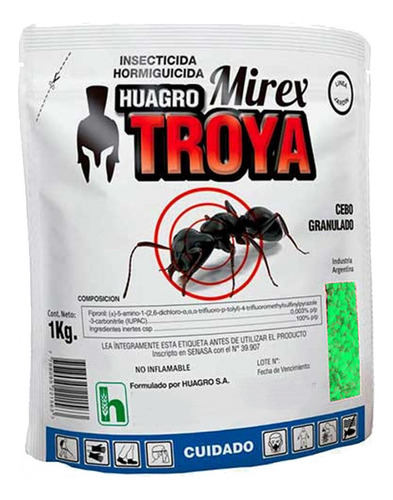 Hormiguicida Mirex Troya 2kg Granulado Resistente Al Agua