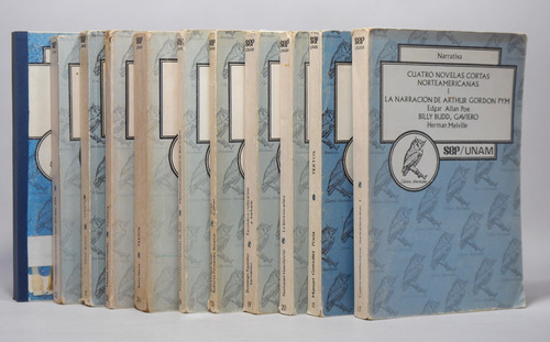 Lote De 11 Libros  De Clásicos Americanos Sep Unam 1982 E5