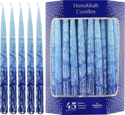 Velas De Januká Para Menorah Tamaño Estándar 45pz 13x1cm