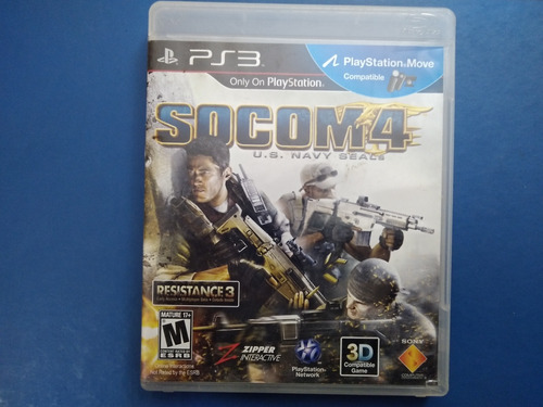 Juego Ps3 Socom 4 Us.navy Seals Formato Físico Move