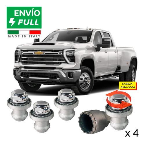 Tuercas Seguridad 14 X 1.5 Mm Gm Silverado 3500 2007-2024 