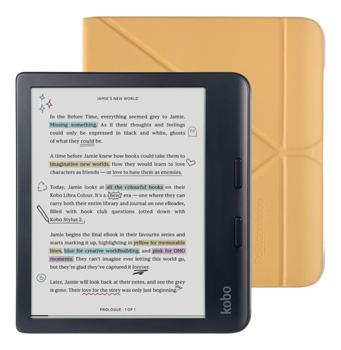 Ereader Kobo Libra En Color Negro Con Funda Waterpro De 32 G