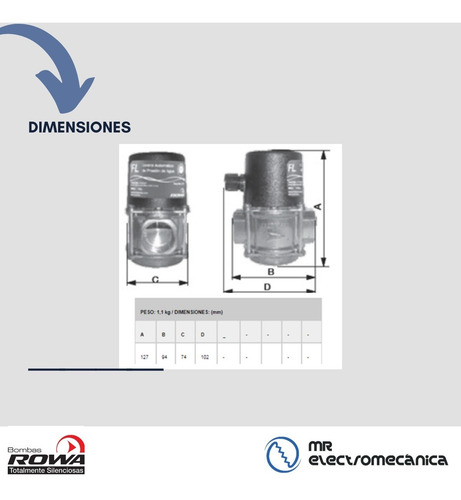 Imagen 4 de 10 de Rowa Control Automatico De Presion De Agua Fl
